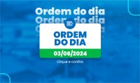 Ordem do dia para a 18ª Sessão Ordinária de 2024