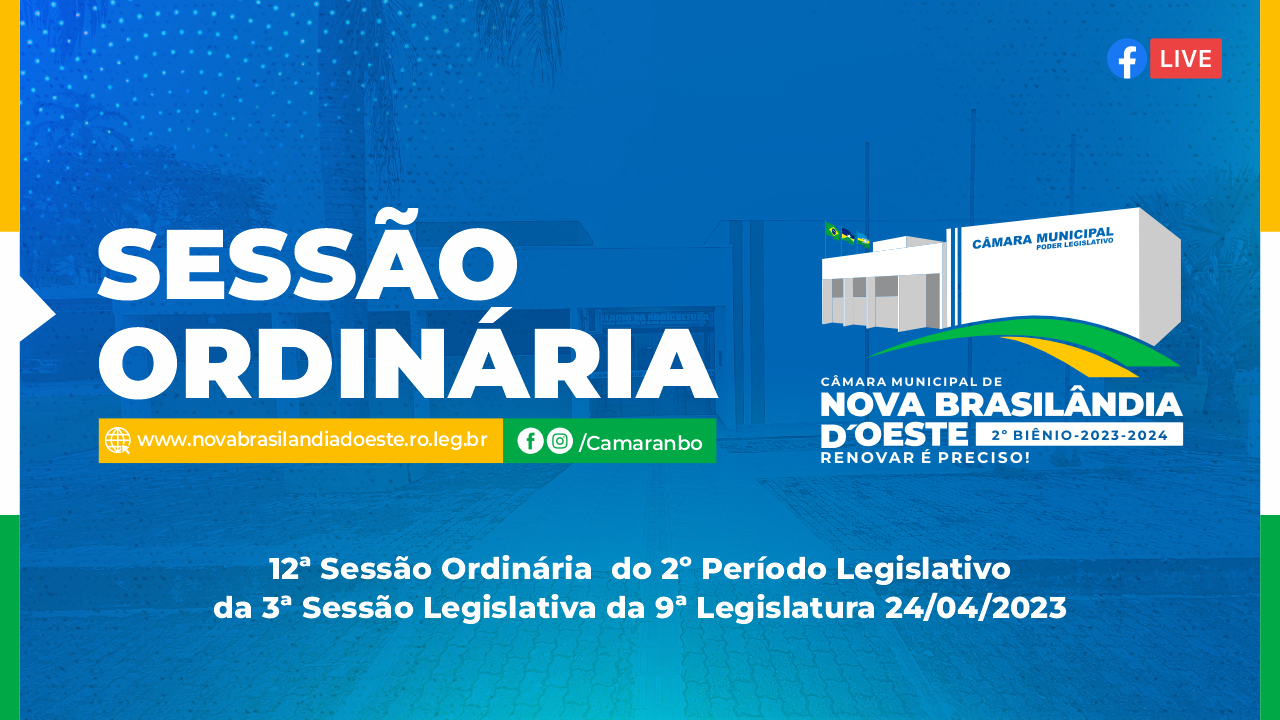 12ª Sessão Ordinária 2023