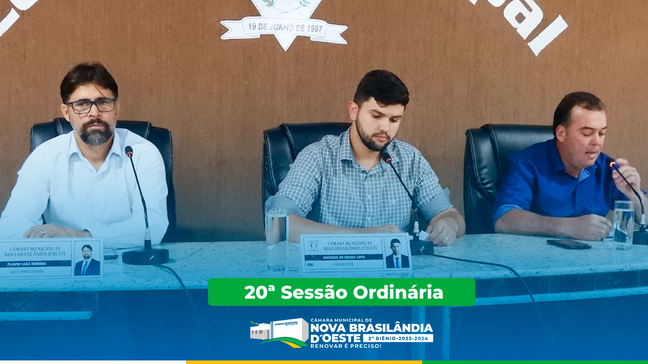 20ª Sessão Ordinária 2023