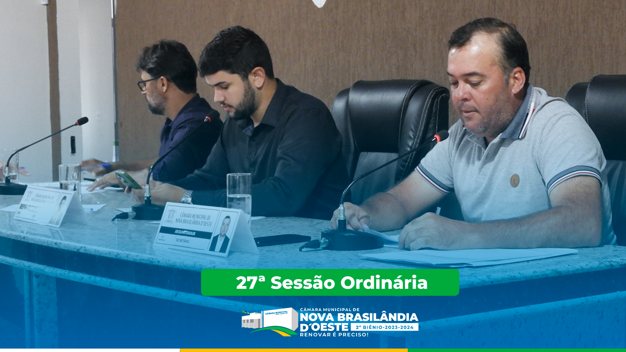 27ª Sessão Ordinária 2023